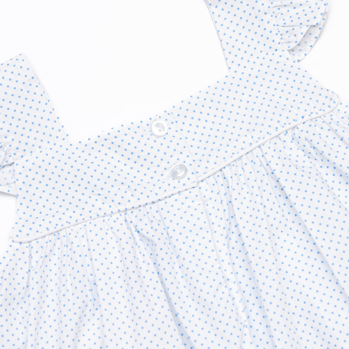 Buzzin' Bees Smocked Dress, Blue Stitchy Fish