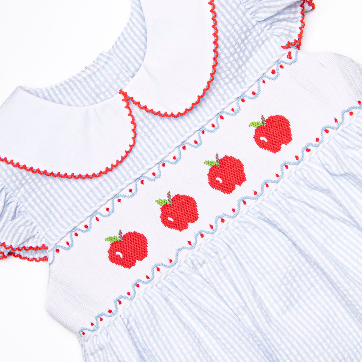 smocked apple dress Bunch of Apples Dress, Blue – Stitchy Fish styleattribute-heels comfortable fit 3/4 The Tamara | Champagne Length:18