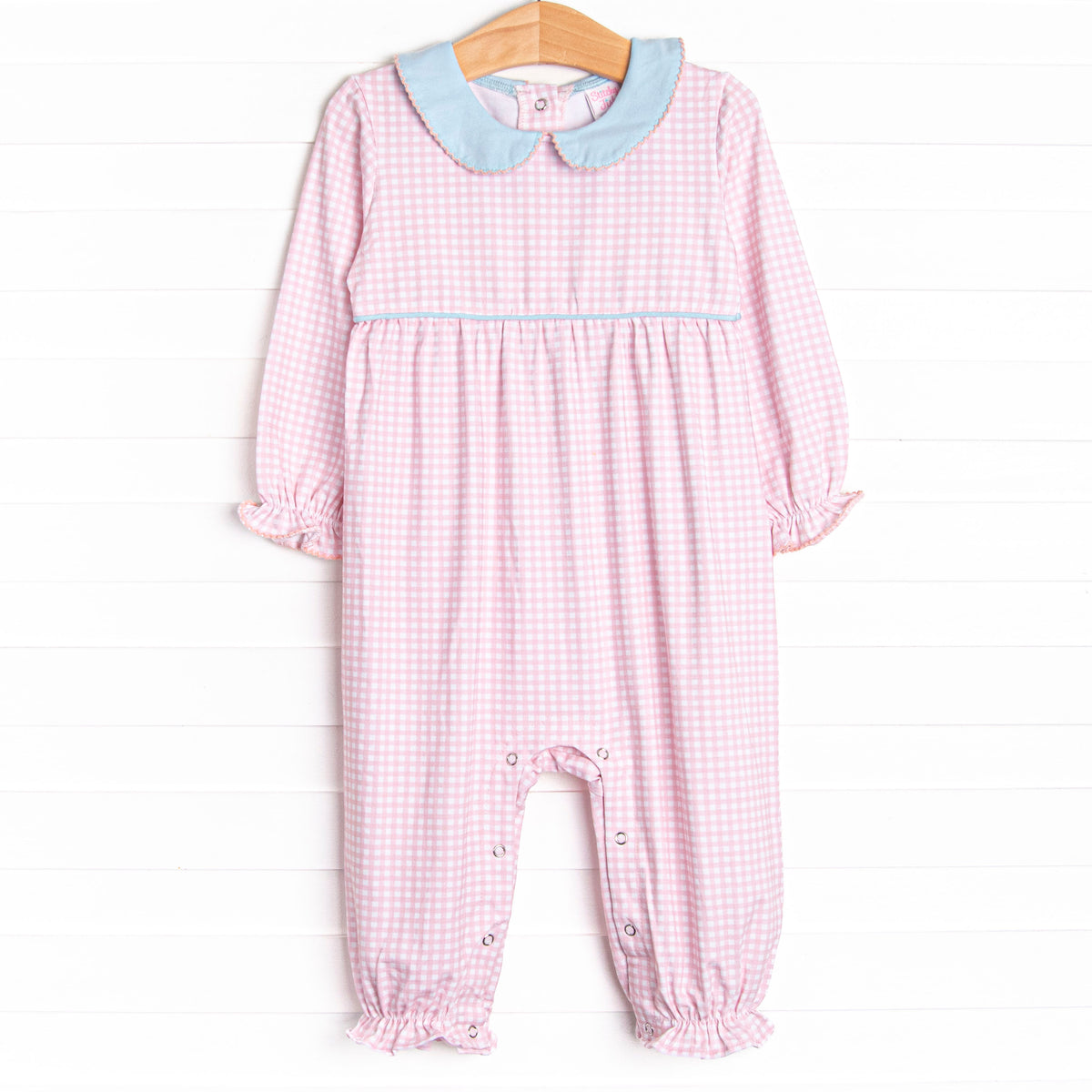 Grace Gingham Romper, Pink – Stitchy Fish