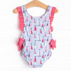 Sea Breeze and Sails One Piece, Pink