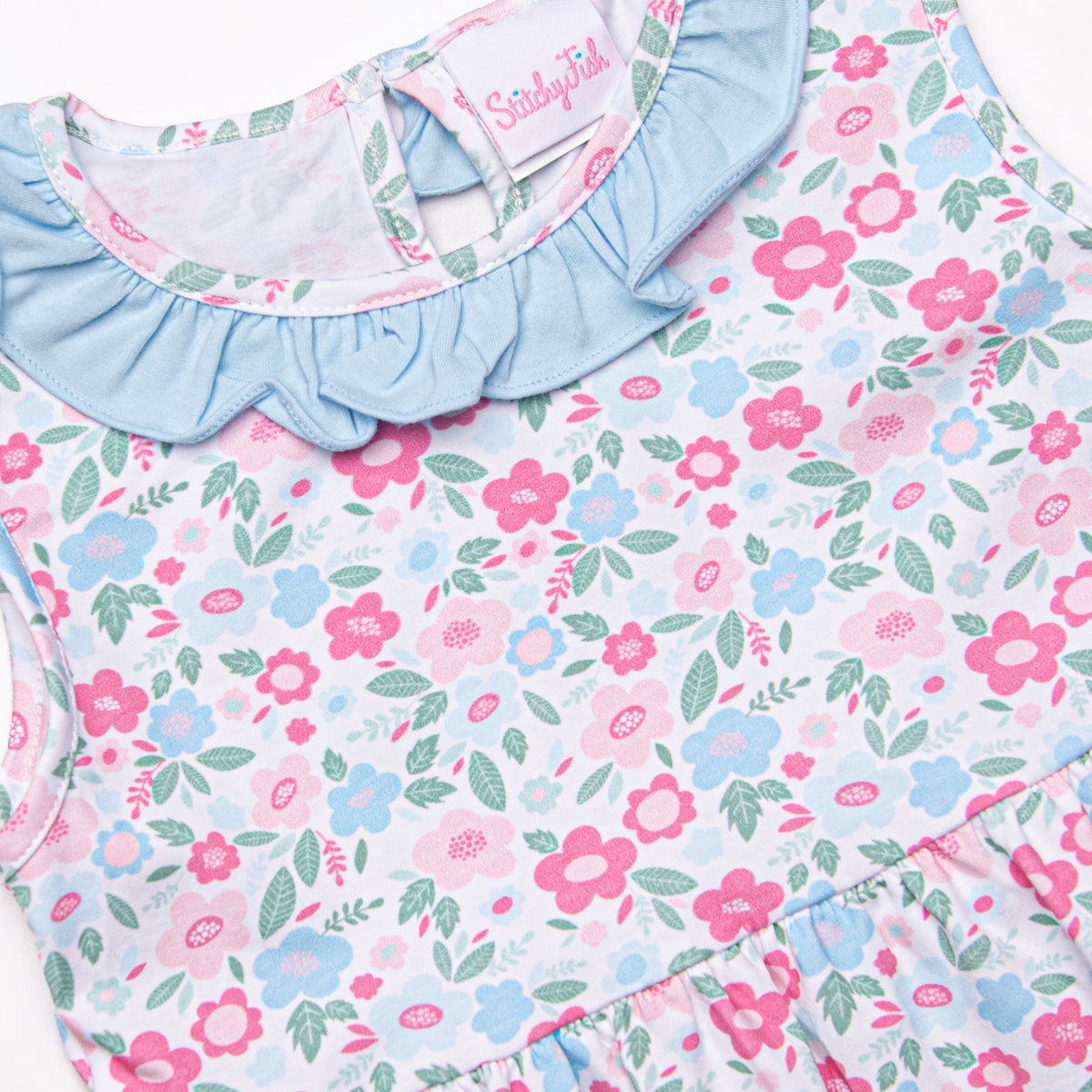 blue dress for baby girl Girl's Floral Dress in Blue Size 5