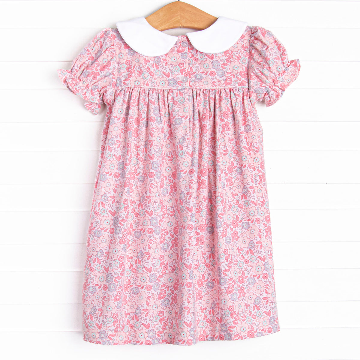 Embroidered Petals Smocked Dress | Bella & Emma