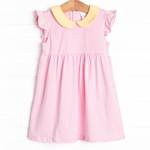 Pippa Dress, Pink Stripe