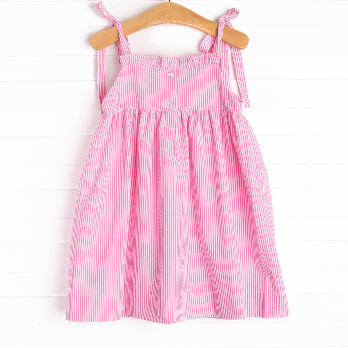 Seersucker Dress & Bloomer w/ Strawberries main image 0