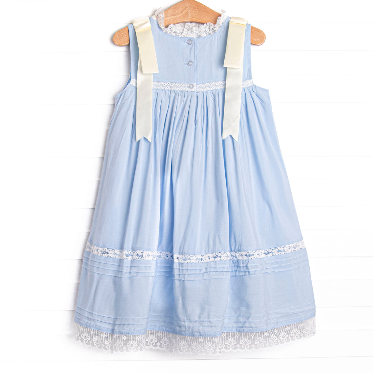Girl's Blaire Heirloom Dress in Blue size 6