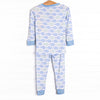 With the Tide Bamboo Pajama Set, Blue