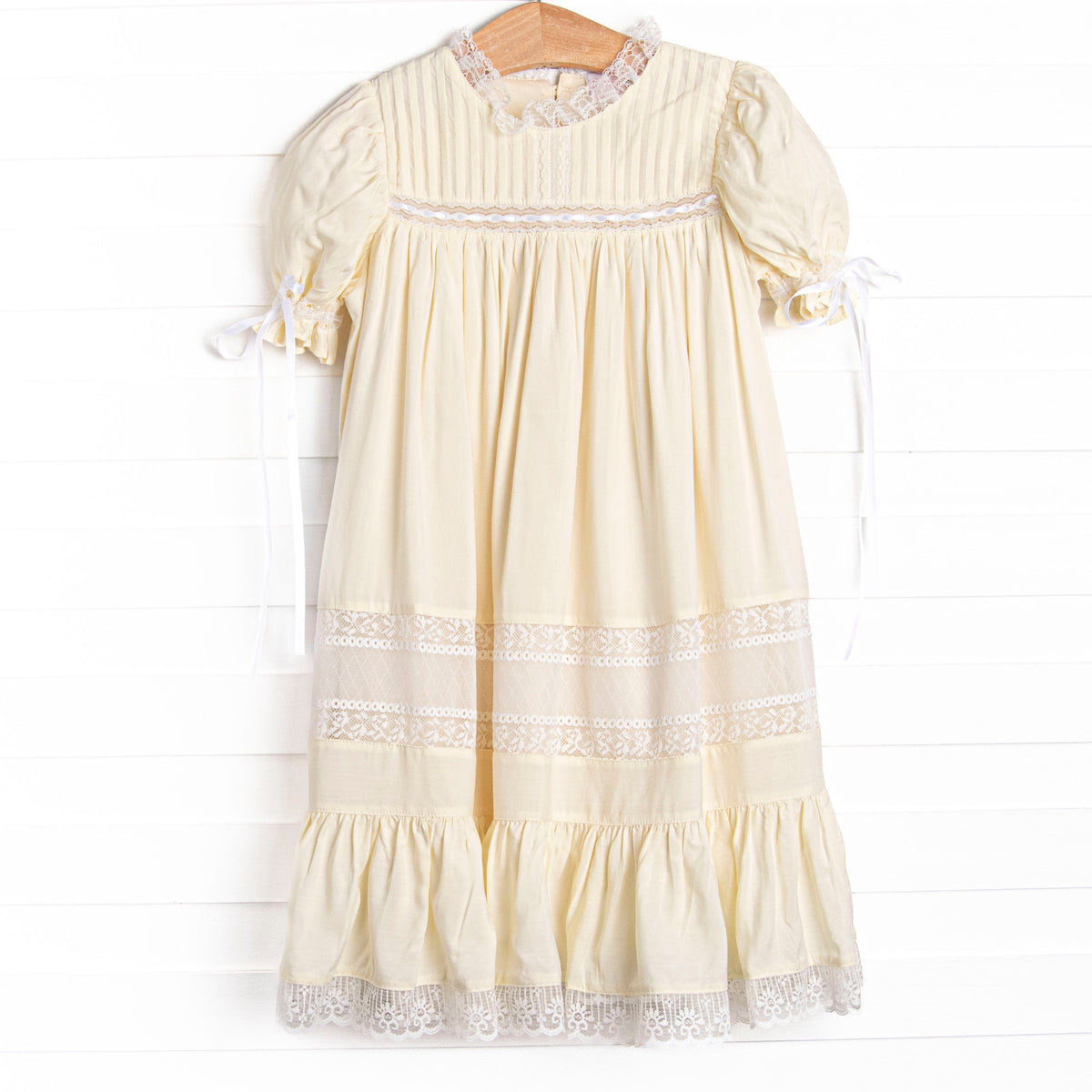 Girl's Margaret Heirloom Dress in Yellow size 5