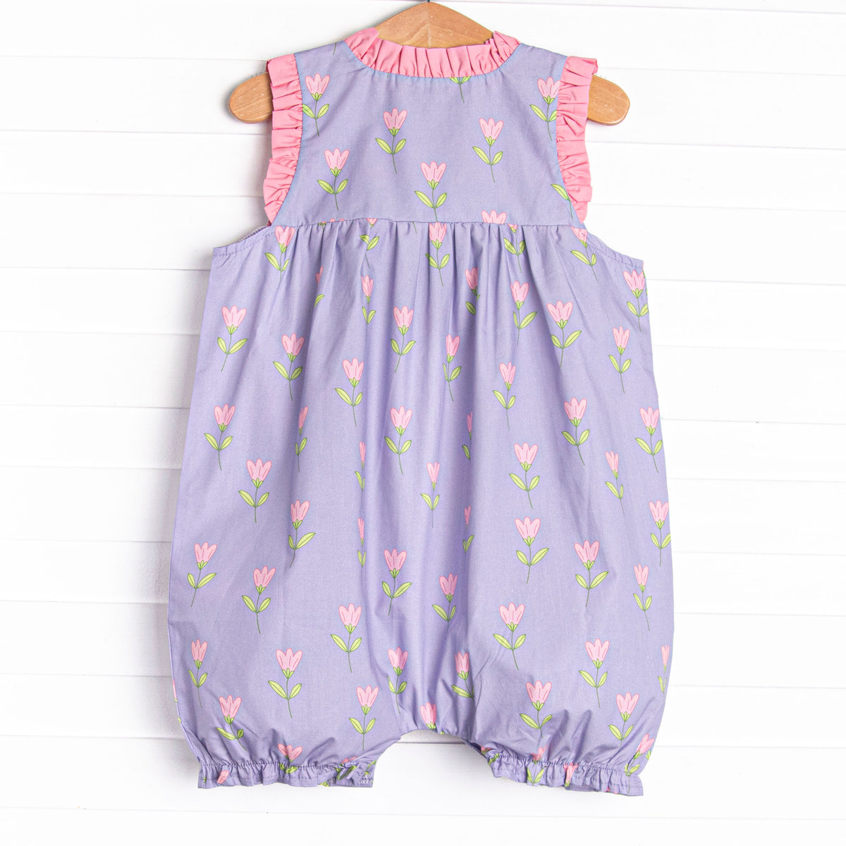 Tulip Blooms Bubble Romper, Purple – Stitchy Fish