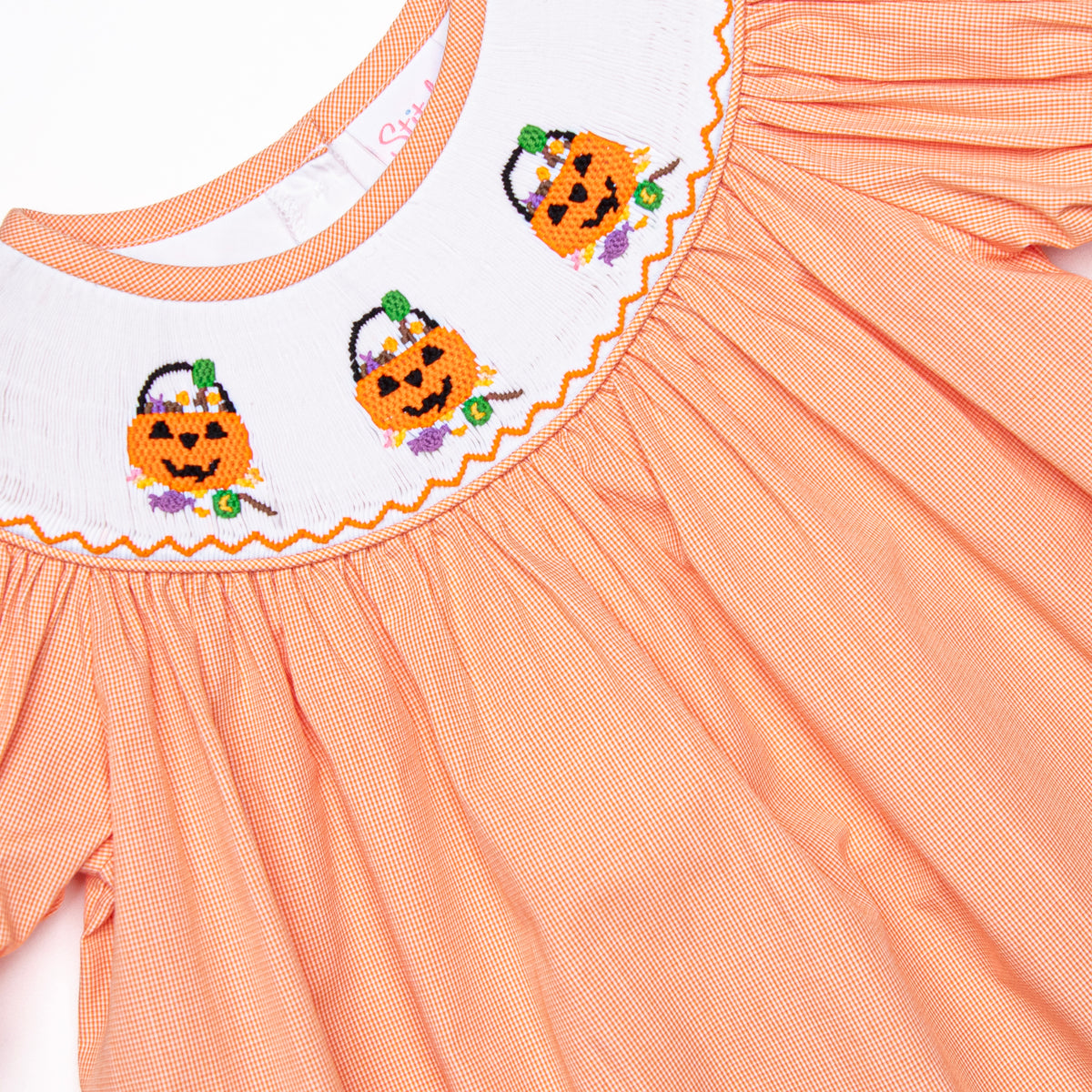 Sugar Overload Smocked Bishop Dress, Orange – Stitchy Fish