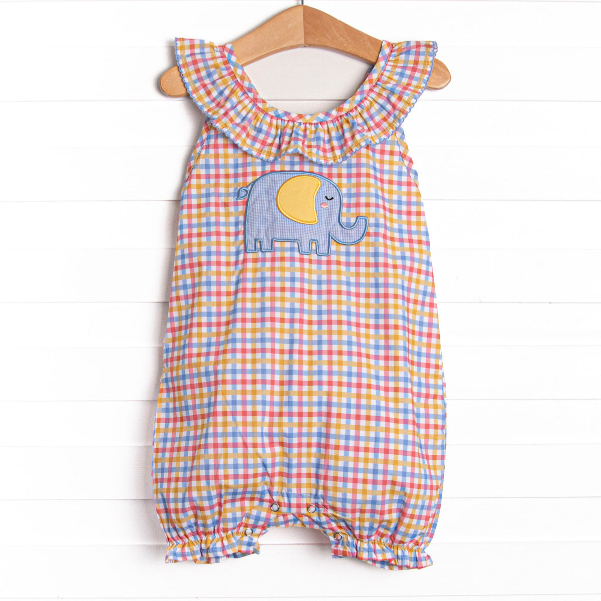 fig London ○washer rompers Under the Big Top Applique Bubble Romper, Blue – Stitchy Fish