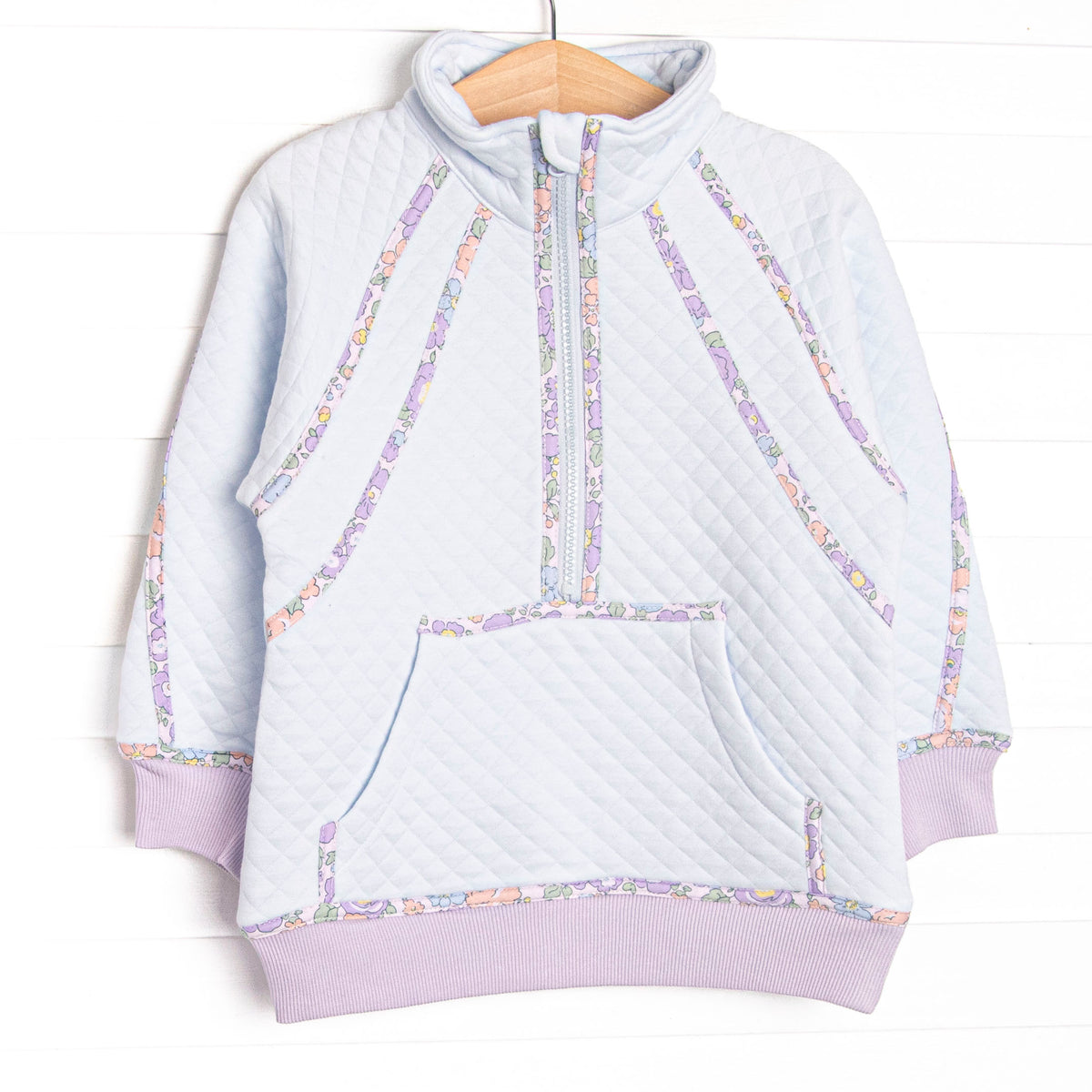 Harper Half Zip Pullover, Blue and Purple – Stitchy Fish