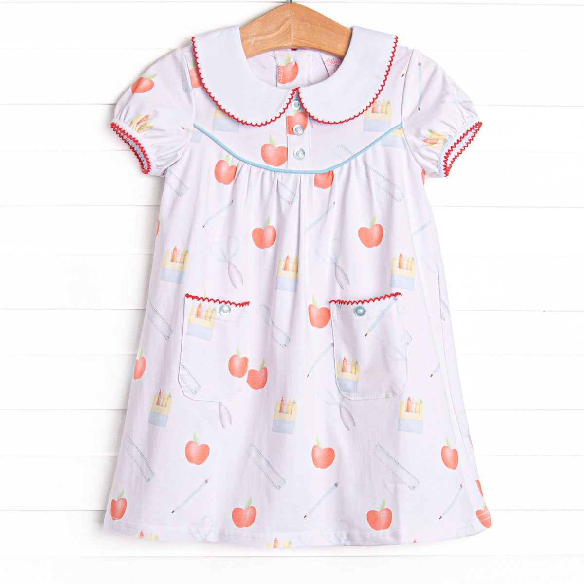 Prep School Polished Dress, Blue – Stitchy Fish