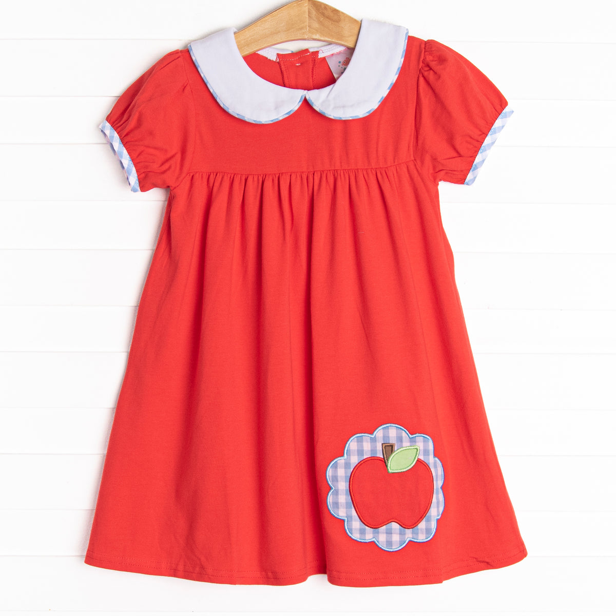 Apples to Apples Applique Dress, Red – Stitchy Fish