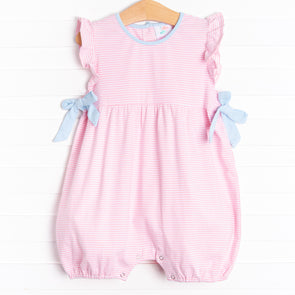 Pinky Promise Bubble Romper, Pink