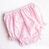 Fruit For Thought Applique Diaper Set, Pink Check