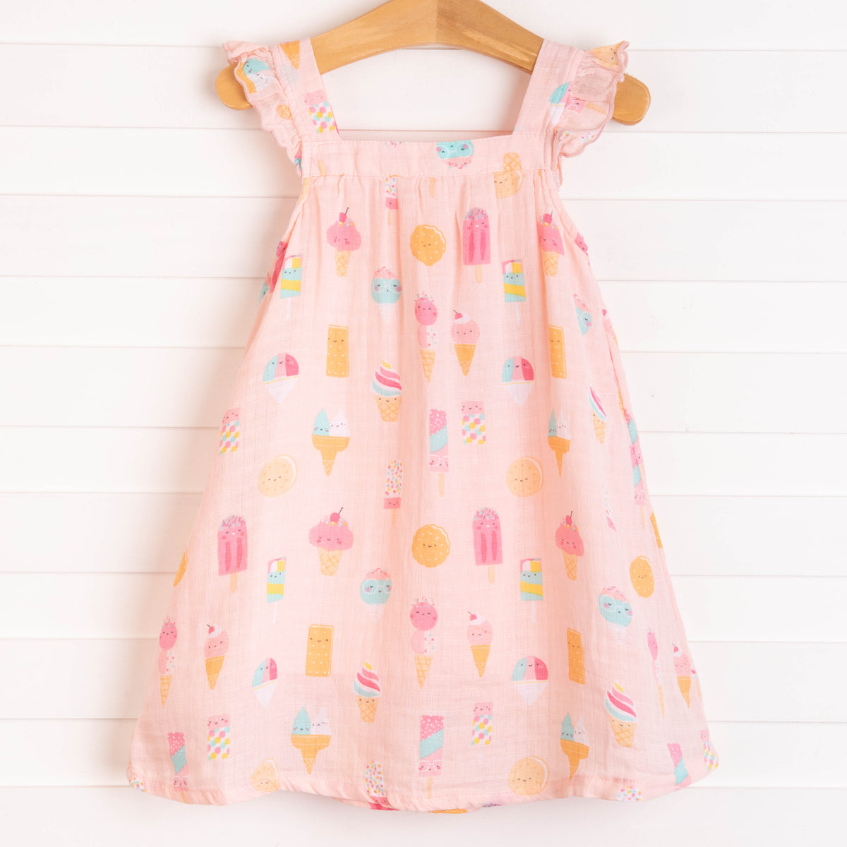 pink ice cream dress Angel Dear Muslin Sundress, – Stitchy Fish Leely Women Light Blue Newarrivals Size:10R birthdays and parties Dry