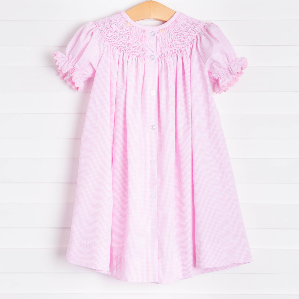 Birthday Smocked Dress, Pink – Stitchy Fish
