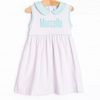 Marcella Pima Dress, Pink Stripe