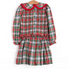 Bleu: Colette Classic Smocked Long Sleeve Skirt Set, Red Plaid