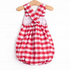 Checkerboard Charm Sunsuit, Red