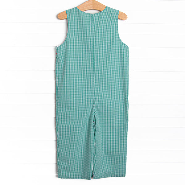 Rudolph's Runway Smocked Jon Jon, Green