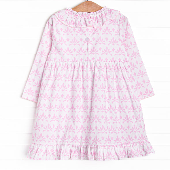 Feathersound Floral Dress, Pink