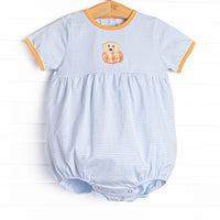 Pup In The Patch Applique Boy Bubble, Blue