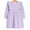 Claire Long Sleeve Dress, Purple Stripe