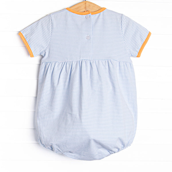 Pup In The Patch Applique Boy Bubble, Blue