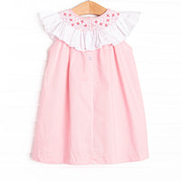 Porcelain Petals Smocked Dress, Pink