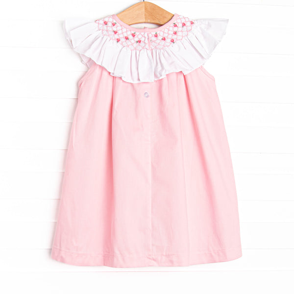 Porcelain Petals Smocked Dress, Pink
