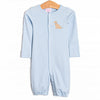 Dog Embroidered Converter Gown, Blue