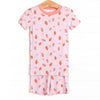 Berry Bow Bamboo Pajama Short Set, Pink