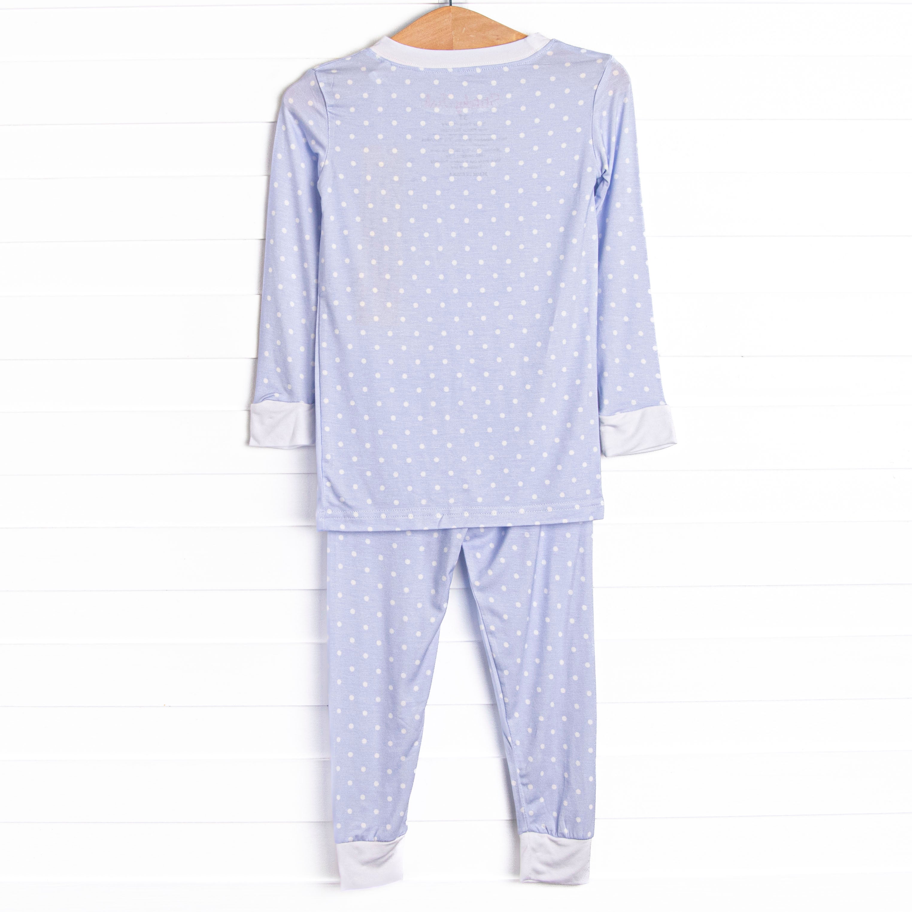 Blue polka dot pajamas best sale