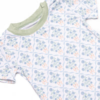 Orange You Glad Garden Bamboo Pajama Short Set, Green