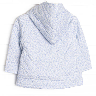 Rosemary Quilted Coat, Blue Willow