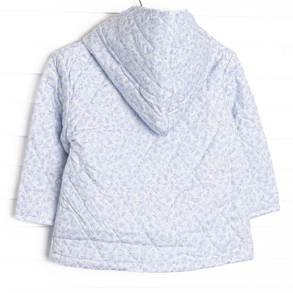 Rosemary Quilted Coat, Blue Willow