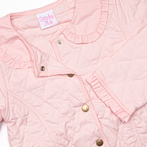 Parker Ruffle Coat, Pink