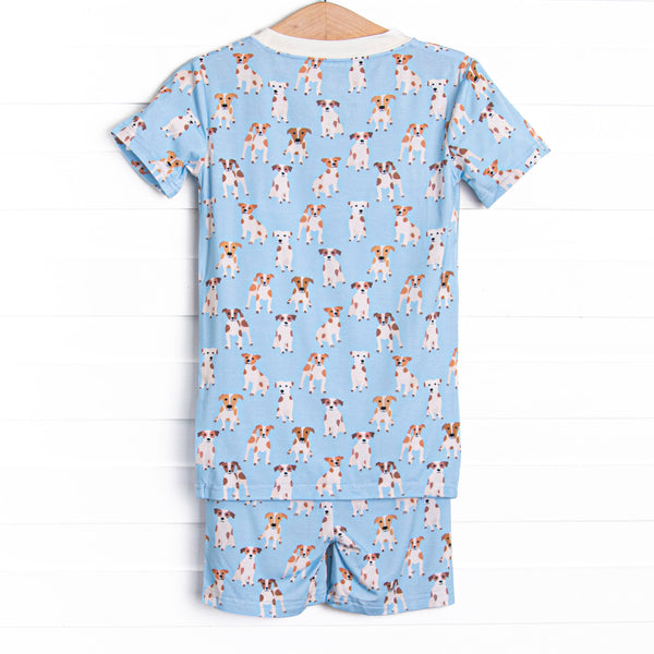 Park Pal Bamboo Pajama Short Set, Blue