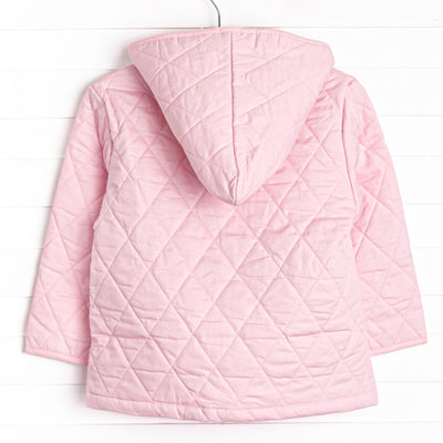 Rosemary Quilted Coat, Pink