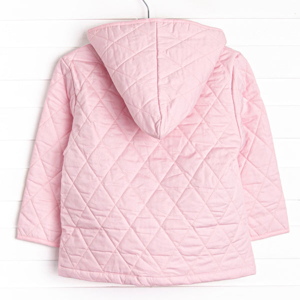 Rosemary Quilted Coat, Pink
