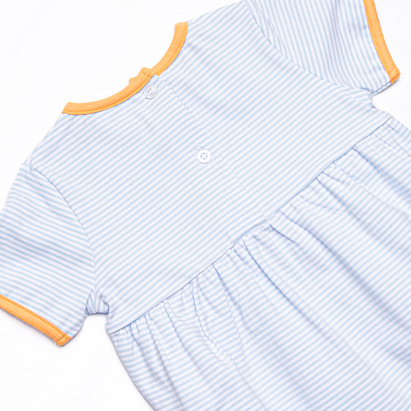 Pup In The Patch Applique Boy Bubble, Blue
