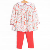 Berry Patch Picks Legging Set, Red