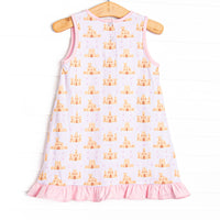 Seashells and Sandcastles Dress, Pink