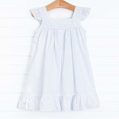 Buzzin' Bees Smocked Dress, Blue