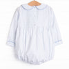 Pampered Pups Smocked Bubble, Blue