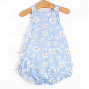 Daisy Daydream Ruffle Sunsuit, Blue