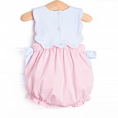 By the Sea Build Applique Side Tie Bubble, Pink
