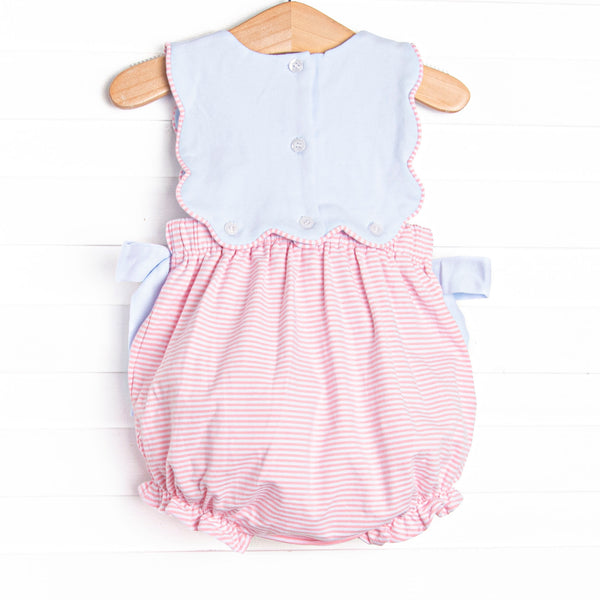 By the Sea Build Applique Side Tie Bubble, Pink