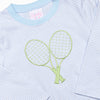 Totally Tennis Applique Pant Set, Blue